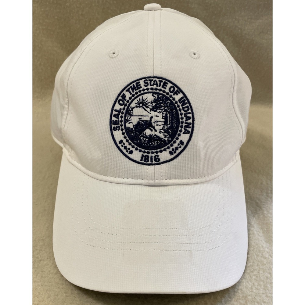 Seal of The State Of Indiana Hat Cap Mens Baseball Cap One Size Nike Hoosier